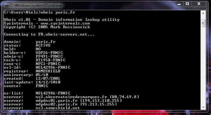 How To Find Whois Domain Information from Command Line