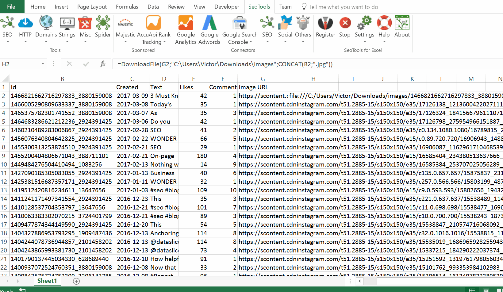 excel download