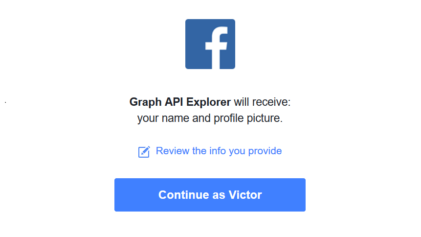 click get access token and click accept in the windows that opens - instagram graph api get followers