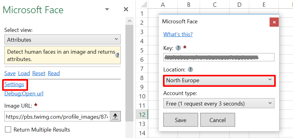 Paste credentials in Excel