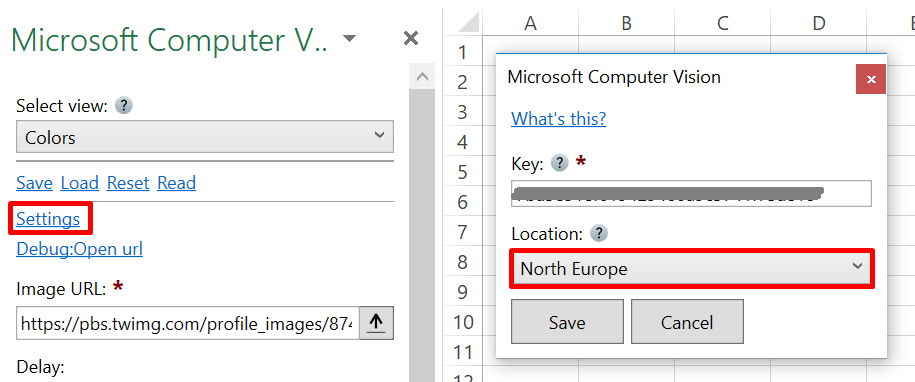 Paste credentials in Excel