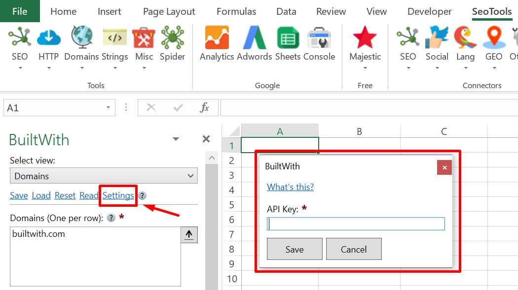 Paste credentials to Excel